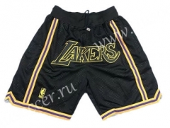 NBA Los Angeles Lakers Black Shorts