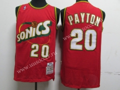 NBA Retro Version Seattle SuperSonics Red #20 Jersey