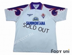 95-96 Retro Version Fiorentina Away White Thailand Soccer Jersey AAA-503