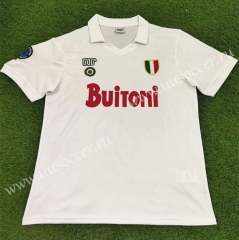 87-88 Retro version Napoli Away White Thailand Soccer Jersey AAA-503