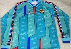 96-97 Retro Version Barcelona Blue Thailand LS Soccer Jersey AAA-811