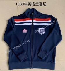 1980 Retro Version England Blue Soccer Thailand Jacket-AY