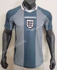 1996 Retro Version England Away Gray Thailand Soccer Jersey AAA-416