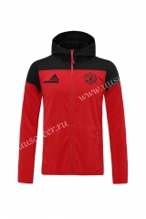 2020-2021 Manchester United Red Soccer Jacket With Hat-LH