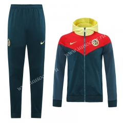 2020-2021 Club América Royal Blue Thailand Jacket Uniform With Hat-LH