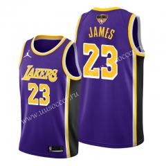 2020 Final edition Lakers NBA Purple #23 With Final Logo Jersey