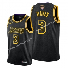 2020 Final edition Lakers NBA Black #3 With Final Logo Jersey
