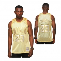 Limited Version NBA Chicago Bull Golden #23 Jersey