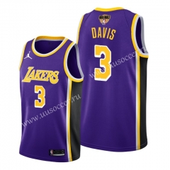 2020 Final edition Lakers NBA Purple #3 With Final Logo Jersey