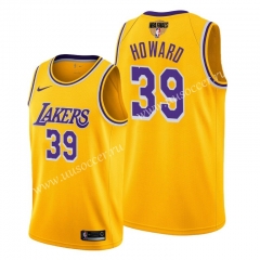 2020 Final edition Lakers NBA Yellow #39 With Final Logo Jersey
