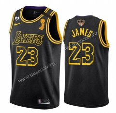 2020 Final edition Lakers NBA Black #23 With Final Logo Jersey