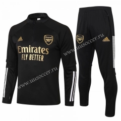 2020-2021 Arsenal Balck Thailand Soccer Tracksuit Uniform-815