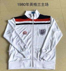 1980 Retro Version England White Soccer Thailand Jacket-AY