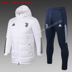 2020-2021 Juventus White Trench Coats With Hat Uniform-815