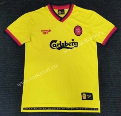 97-99 Retro Version Liverpool Away YellowThailand Soccer Jersey AAA-416