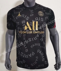 2020-2021Jordan Paris SG Black Thailand Training Soccer Jersey-416