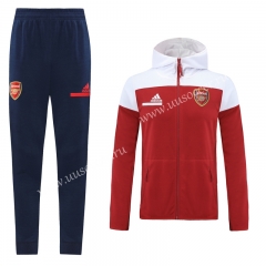 2020-2021 Arsenal Red Thailand Soccer Jacket Uniform With Hat-LH