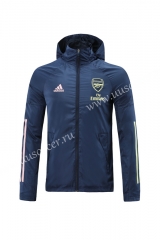 2020-2021 Arsenal Royal Blue Trench Coats With Hat-LH