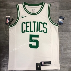 Retro Version NBA Boston Celtics White #5 Jersey-311