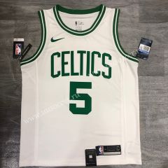 Retro Version NBA Boston Celtics White #5 Jersey-311