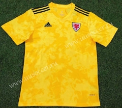 2020-2021 Wales Away Yellow Thailand Soccer Jersey AAA-503