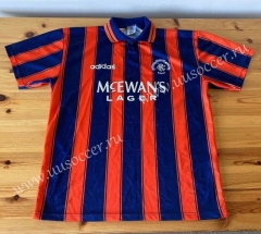 93-94 Retro Version Rangers Home Red & Blue Thailand Soccer Jersey AAA-503