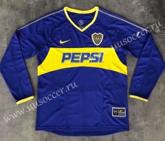 03-04 Retro Version BOCA Juniors Home Blue LS Thailand Soccer Jersey AAA-SL