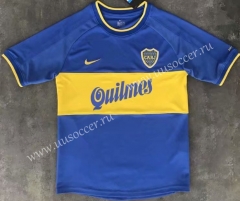 1999-2000 Retro Version Boca Juniors Home Blue & White Thailand Soccer Jersey AAA-510