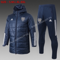 2020-2021 BOCA Juniors Royal Blue Thailand Soccer Coat Uniform With Hat-815