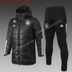 2020-2021 Germany Black Cotton With Hat Uniform-815