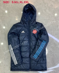 2020-2021 Ajax Royal Blue Thailand Soccer Coat With Hat-815