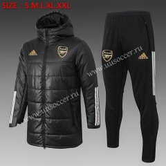 2020-2021 Arsenal Black Thailand Soccer Coat Uniform With Hat-815