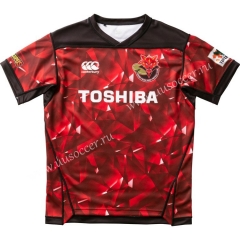 2020-2021 Toshib Brave Lupus Home Red Rugby Shirt
