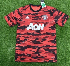 2020-2021 Manchester United  Red & Black Training Thailand Soccer Jersey AAA-407
