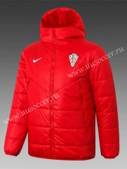 2020-2021 Croatia Red Thailand Coat With Hat-815