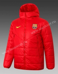 2020-2021 Barcelona Red Thailand Soccer Coat With Hat-815