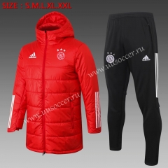 2020-2021 Ajax Red Thailand Soccer Coat Uniform With Hat-815