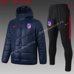 2020-2021 Atletico Madrid Royal Blue Thailand Soccer Coat Uniform With Hat-815