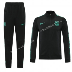 Champions League 2020-2021 Barcelona Black Thailand Soccer Jacket Uniform-LH