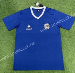 1986 Retro Version Argentina  Away Blue Thailand Soccer Jersey AAA-403