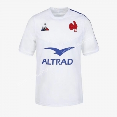 2020-2021 France Away White Rugby Jersey