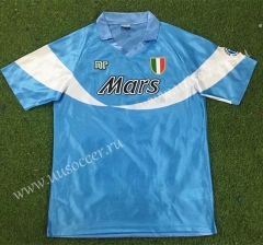 90-91 Retro Special Version Napoli Home Blue Thailand Soccer Jersey AAA-503