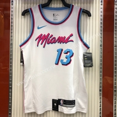 2020-2021 NBA Miami Heat White #13 Jersey-311