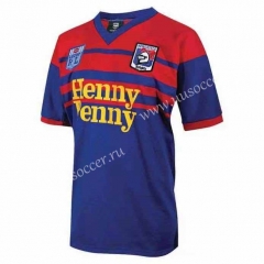 2020-2021 Knights Home Blue & Red Thailand Rugby Shirt