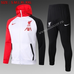 2020-2021 Livepoor White Soccer Jacket Uniform With Hat-815