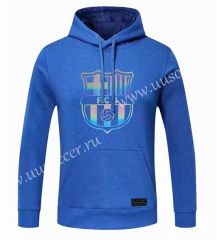 2020-2021 Barcelona Light Blue Thailand Tracksuit Top With Hat-CS