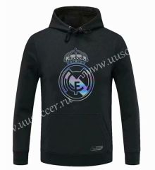 2020-2021 Real Madrid Black Thailand Tracksuit Top With Hat-CS