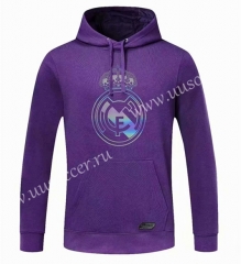 2020-2021 Real Madrid Purple Thailand Tracksuit Top With Hat-CS