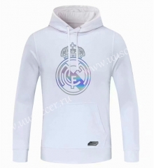 2020-2021 Real Madrid White Thailand Tracksuit Top With Hat-CS