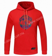 2020-2021 Manchester United Red Thailand Tracksuit Top With Hat-CS
